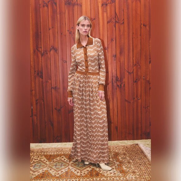 Alemais Stefanie Knit Shirtdress